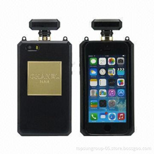 Channel TPU perfume bottle shaped phone case for iPhone 4/5, Samsung